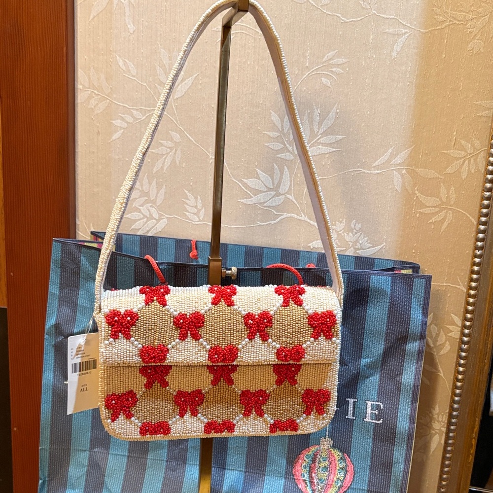 Anthropologie ♥️The Fiona Beaded Bag-Ribbon Winter Edition
